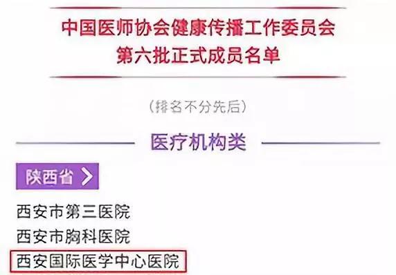 喜訊！西安國(guó)際醫(yī)學(xué)中心醫(yī)院成為中國(guó)醫(yī)師協(xié)會(huì)健康傳播工作委員會(huì)新成員！